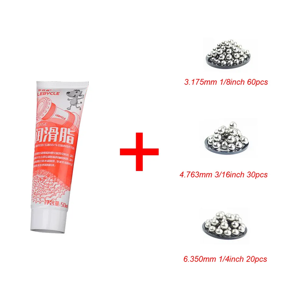 50g Bicycle Hub Bottom Bracket Grease With 1/8 3/16 1/4inch Bearings Balls Cycling Bike Maintenance Lubricant Repair Tool Parts
50g Bicycle Hub Bottom Bracket Grease With 1/8 3/16 1/4inch Bearings Balls Cycling Bike Maintenance Lubricant Repair Tool Parts