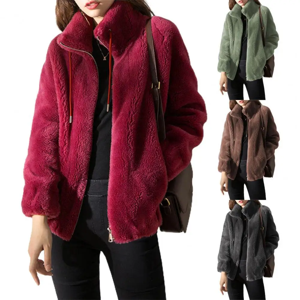 Office Lady Coat Solid Color Faux Fur Fall Winter Warm Sweet Jacket for Daily Loose Warm Thick Coat Casacos De Inverno Feminino
Office Lady Coat Solid Color Faux Fur Fall Winter Warm Sweet Jacket for Daily Loose Warm Thick Coat Casacos De Inverno Feminino