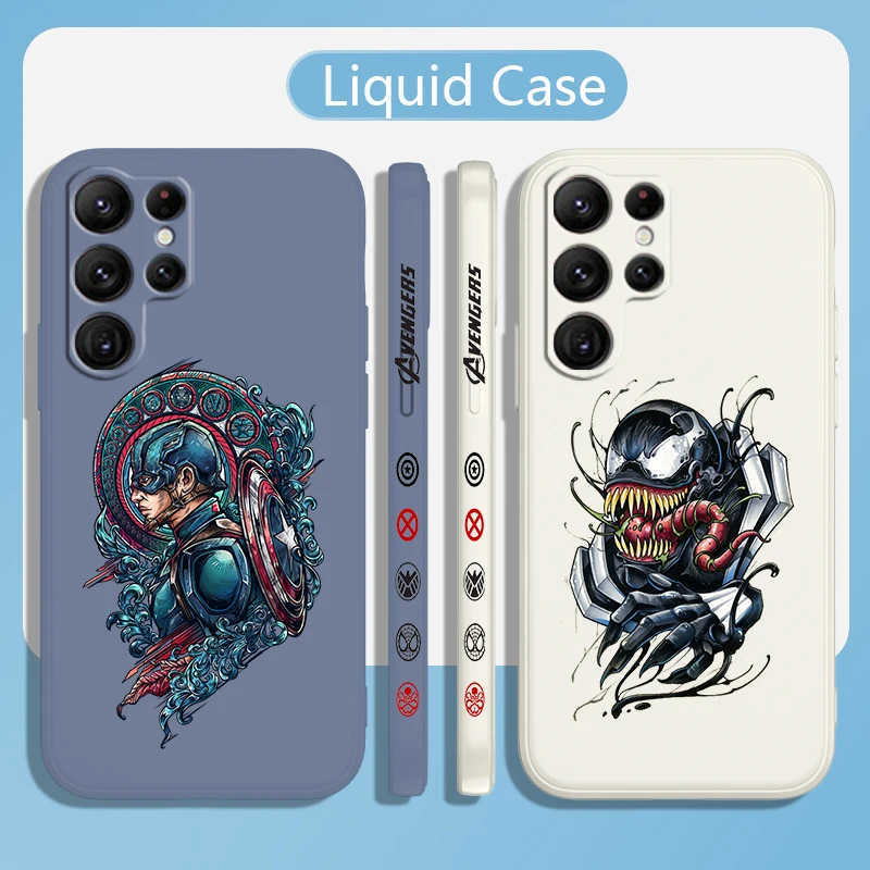 Marvel Captain America Case For Samsung S22 S21 S20 FE S10 Note 20 10 Plus Lite Ultra 5G Liquid Left Rope Phone Cover
Marvel Captain America Case For Samsung S22 S21 S20 FE S10 Note 20 10 Plus Lite Ultra 5G Liquid Left Rope Phone Cover