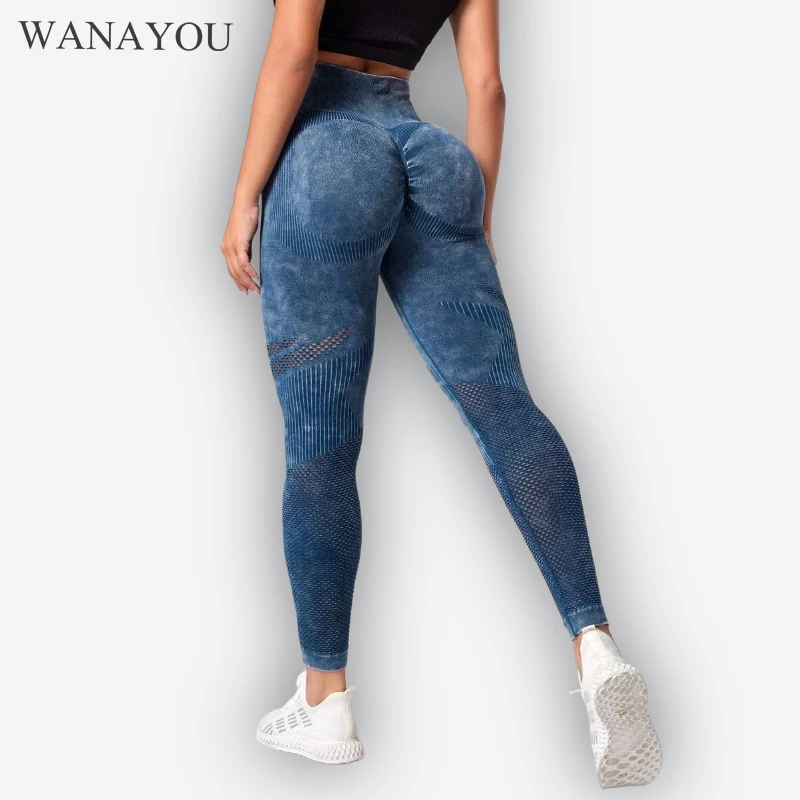 WANAYOU Seamless Sports Leggings Sports Fitness Hollow-out Women High Waist Peach Hip Raise Trousers Workout Gym Yoga Pants
WANAYOU Seamless Sports Leggings Sports Fitness Hollow-out Women High Waist Peach Hip Raise Trousers Workout Gym Yoga Pants