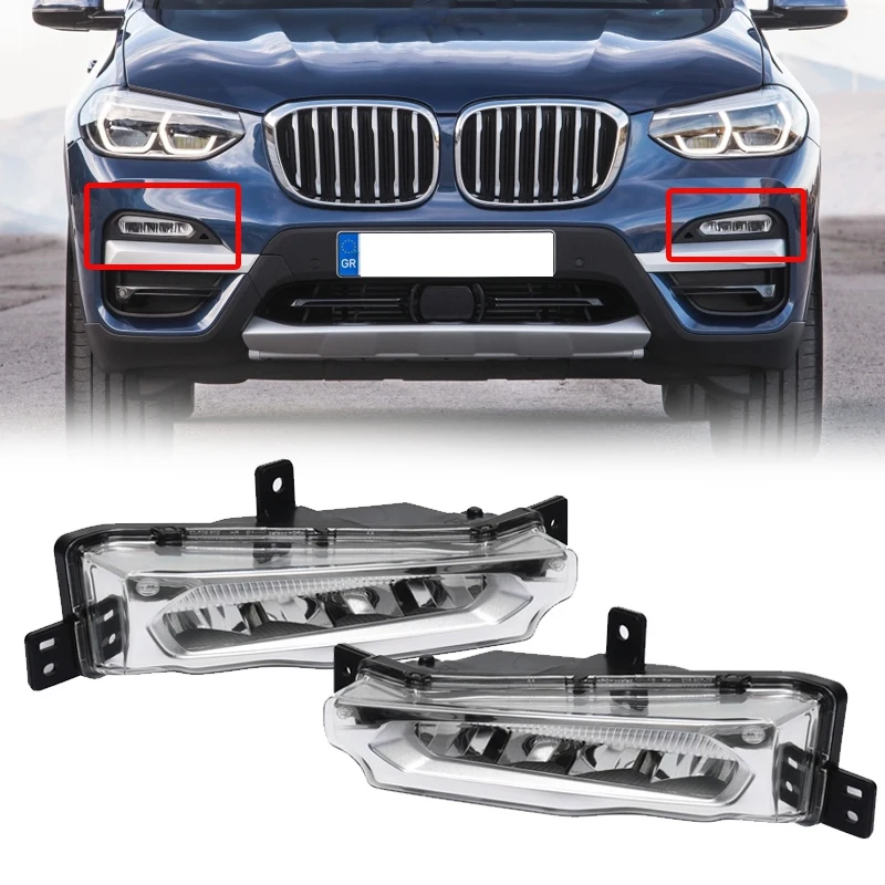 Car Front Fog Light Lamp LED Daytime Running Light For-BMW X5 X6 X7 G05 G06 G07 2018-2020 63177406365 63177406366
Car Front Fog Light Lamp LED Daytime Running Light For-BMW X5 X6 X7 G05 G06 G07 2018-2020 63177406365 63177406366