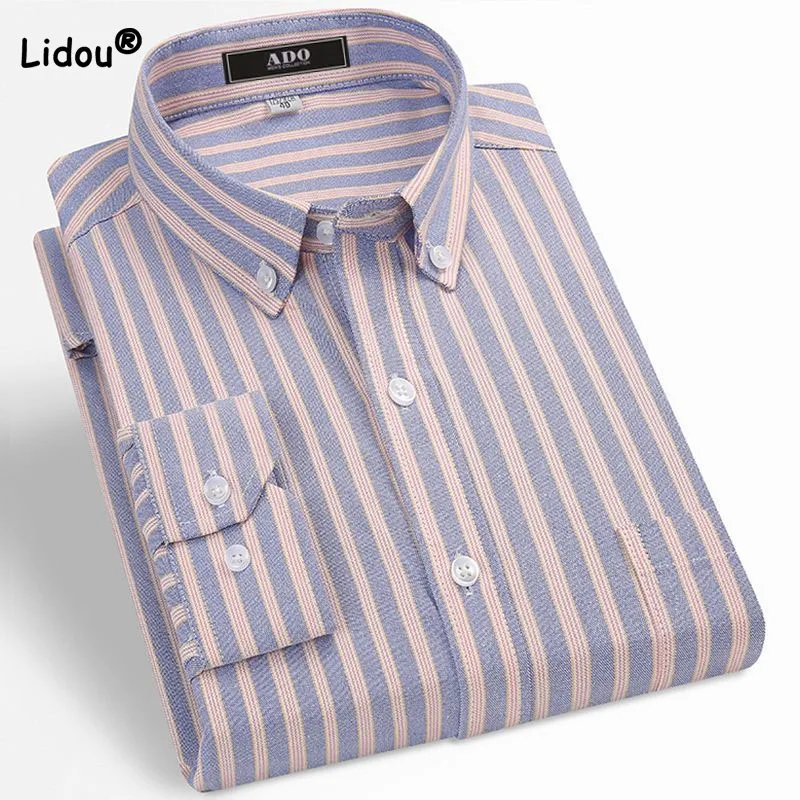 Male Clothes Simplicity All-match Polo-Neck Striped Shirt 2023 Summer Business Office Casual Short Sleeve Button T-shirt for Men
Male Clothes Simplicity All-match Polo-Neck Striped Shirt 2023 Summer Business Office Casual Short Sleeve Button T-shirt for Men
