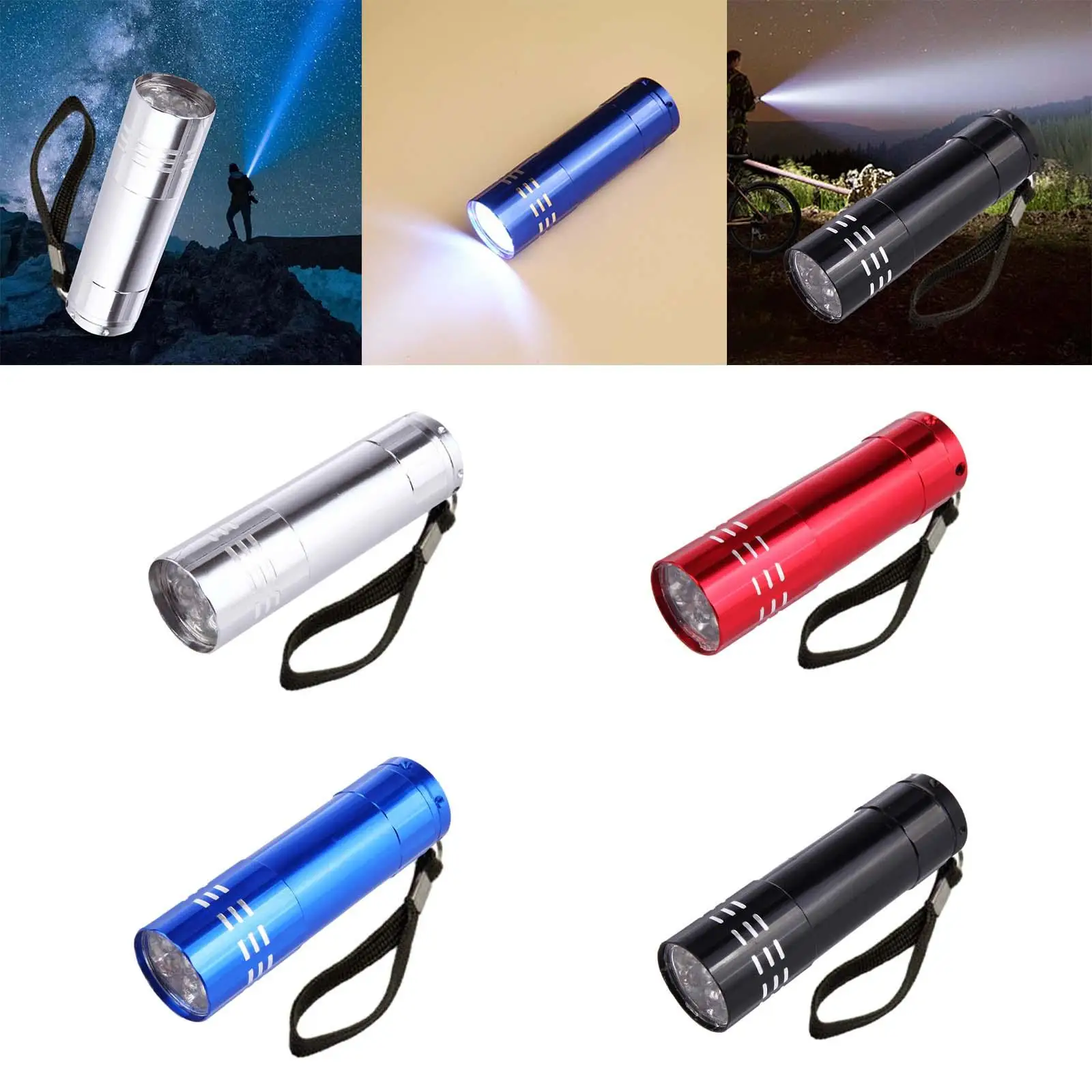 Waterproof Mini Flashlight 9 LED Flashlight Camping Torch Aluminum Alloy Torch Emergency Flashlight Outdoor Camping Hiking
Waterproof Mini Flashlight 9 LED Flashlight Camping Torch Aluminum Alloy Torch Emergency Flashlight Outdoor Camping Hiking