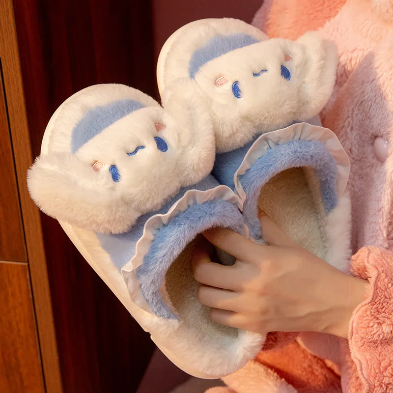 Kawaii Sanrio Plush Slippers Women Winter Cute Hello Kitty Cinnamoroll My Melody Pompom Purin Indoor Home Non-Slip Warm Slippers
Kawaii Sanrio Plush Slippers Women Winter Cute Hello Kitty Cinnamoroll My Melody Pompom Purin Indoor Home Non-Slip Warm Slippers