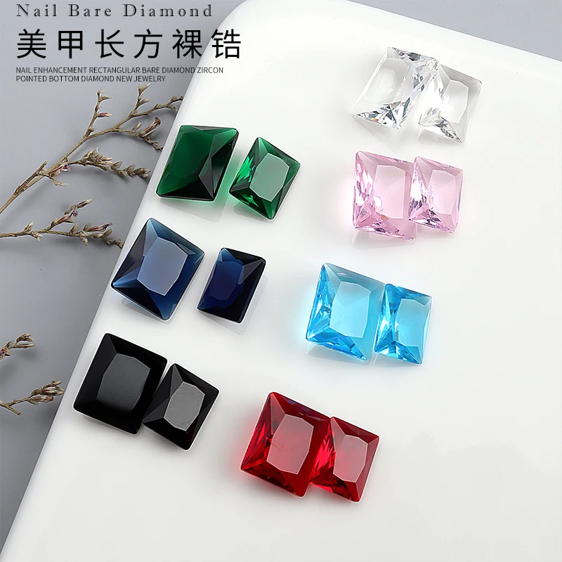 5PCS Super Flash Simple Ice Translucent Colorful Zircon Sharp Rectangle Crystal Nail Art Gems Jewel Decoration Manicure Charms
5PCS Super Flash Simple Ice Translucent Colorful Zircon Sharp Rectangle Crystal Nail Art Gems Jewel Decoration Manicure Charms