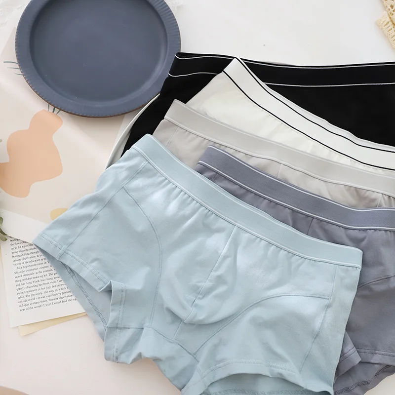 Widened legs, three-dimensional cut legs, leg roots, men's cotton underwear, new pure cotton men's boxers
Widened legs, three-dimensional cut legs, leg roots, men's cotton underwear, new pure cotton men's boxers
