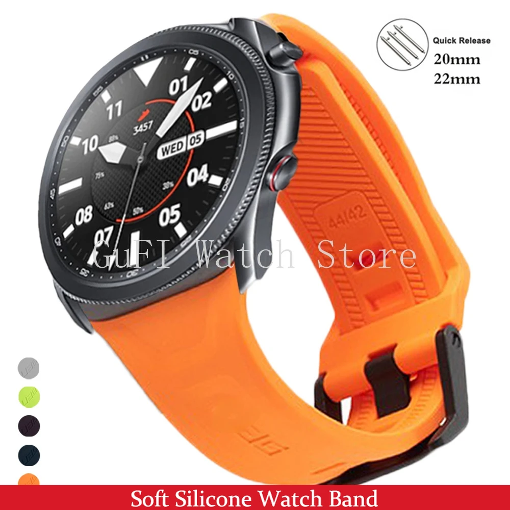 Silicone Strap for Samsung Galaxy Watch Active 2 40/44mm Gear S3 Sport Bracelet 22mm 20mm Smart Wristbands for Huawei Watchband
Silicone Strap for Samsung Galaxy Watch Active 2 40/44mm Gear S3 Sport Bracelet 22mm 20mm Smart Wristbands for Huawei Watchband