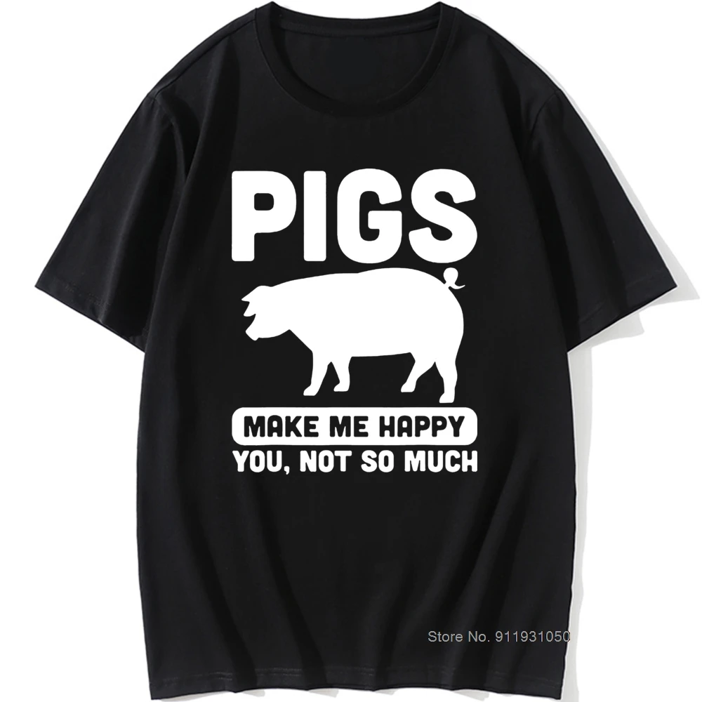 Funny Pigs Make Me Happy Farmers T-Shirt Unisex Graphic Vintage Cool Cotton Short Sleeve T Shirts O-Neck Harajuku
Funny Pigs Make Me Happy Farmers T-Shirt Unisex Graphic Vintage Cool Cotton Short Sleeve T Shirts O-Neck Harajuku
