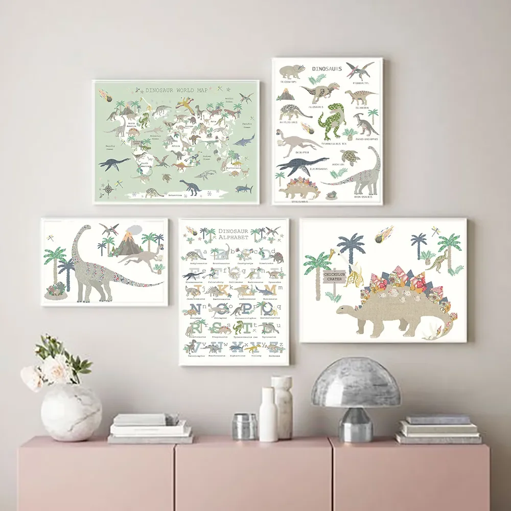 Dinosaur Print Modular Art Posters Playroom Canvas Painting Nursery Wall Art Prints Nordic Wall Picture Boy Kids Room Decoration
Dinosaur Print Modular Art Posters Playroom Canvas Painting Nursery Wall Art Prints Nordic Wall Picture Boy Kids Room Decoration