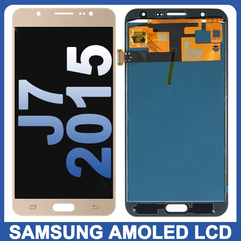 

ЖК-дисплей 5,5 дюйма Super AMOLED для Samsung Galaxy J7 2015 J700F J700M J700H, дисплей с сенсорным экраном и дигитайзером в сборе