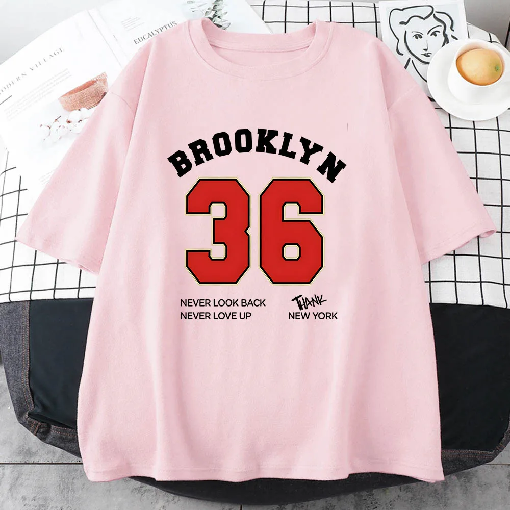 Brooklyn NEW YORK 36 T Shirts Women Aesthetic Punk Handsome Tshirts 100% Cotton High Quality T-shirts Comfortable Tees LOOSE Top
Brooklyn NEW YORK 36 T Shirts Women Aesthetic Punk Handsome Tshirts 100% Cotton High Quality T-shirts Comfortable Tees LOOSE Top