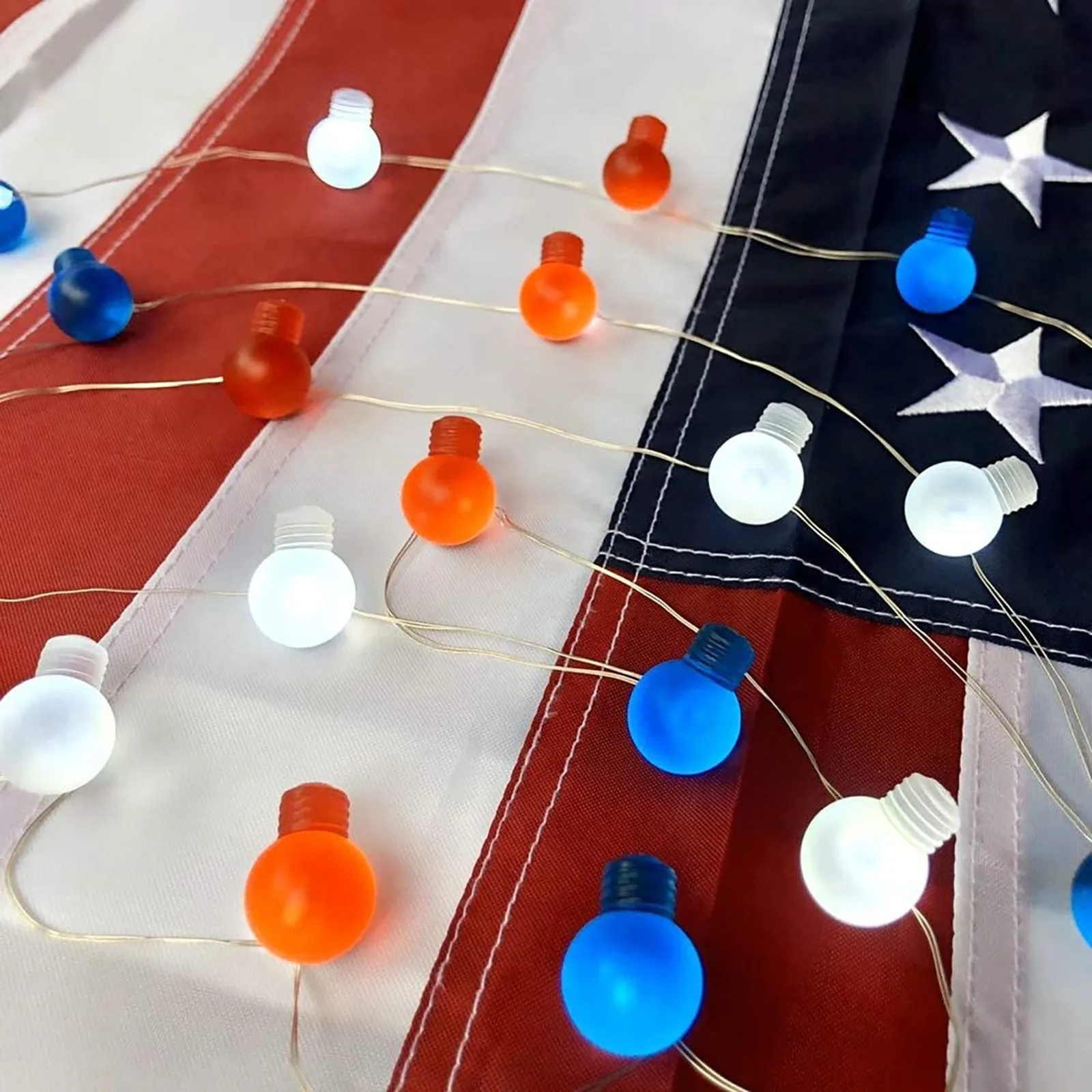 Independence Day Holiday Party Decor String Lights Blue Red White Luminous LED String Lights Battery Operated For July 4th A40
Independence Day Holiday Party Decor String Lights Blue Red White Luminous LED String Lights Battery Operated For July 4th A40