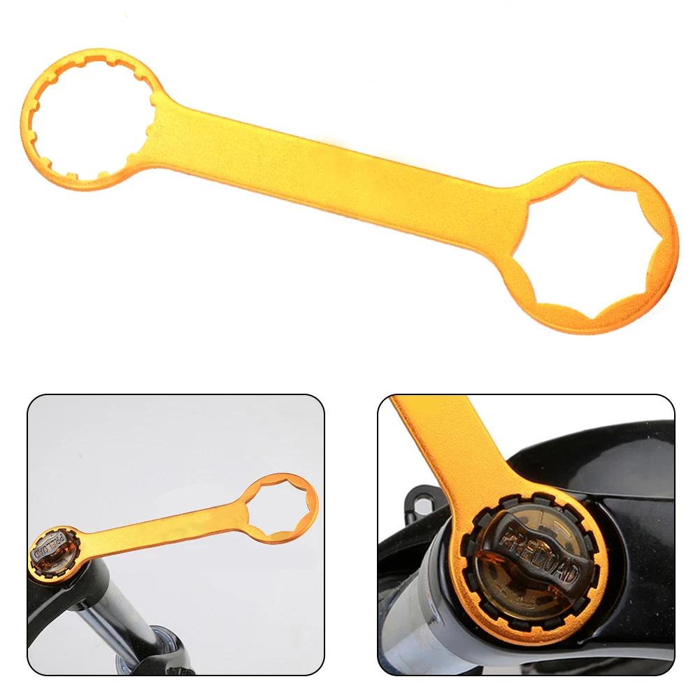 Portable Fork Wrench Wrench 153x38x3mm 1pc Aluminum Alloy Bikes Repair Tools For SR Suntour For XCR/XCT/XCM/RST
Portable Fork Wrench Wrench 153x38x3mm 1pc Aluminum Alloy Bikes Repair Tools For SR Suntour For XCR/XCT/XCM/RST