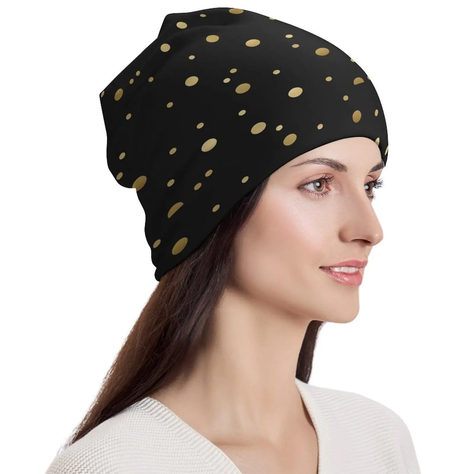 Gold Polka Dot Bonnet Hats Vintage Print Knit Hat Men Women Street Y2K Elastic Beanie Hats Winter Kpop Graphic Caps
Gold Polka Dot Bonnet Hats Vintage Print Knit Hat Men Women Street Y2K Elastic Beanie Hats Winter Kpop Graphic Caps