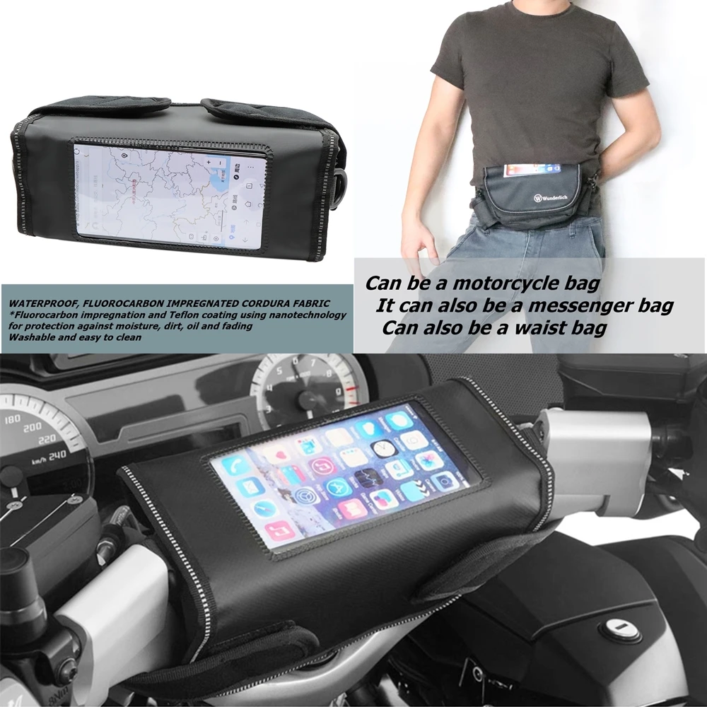 Motorcycle handlebar bag Phone holder Storage package For BMW R1100RT R1150RT R850RT R850R R1200RT R1250RT K1600GTL
Motorcycle handlebar bag Phone holder Storage package For BMW R1100RT R1150RT R850RT R850R R1200RT R1250RT K1600GTL