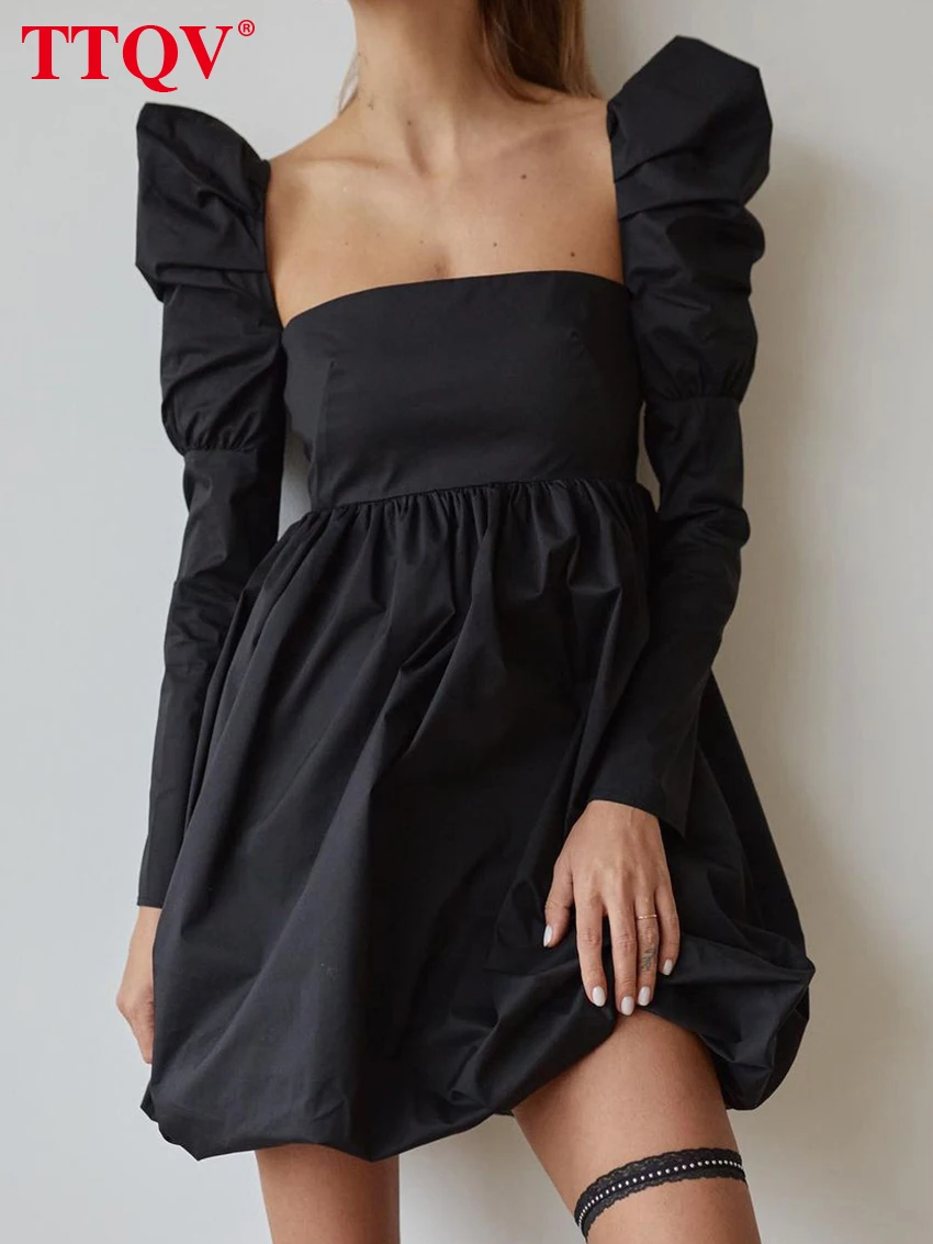TTQV модное Черное женское платье с квадратным воротником 2023 элегантные платья с длинным рукавом и высокой талией повседневные женские платья
TTQV модное Черное женское платье с квадратным воротником 2023 элегантные платья с длинным рукавом и высокой талией повседневные женские платья