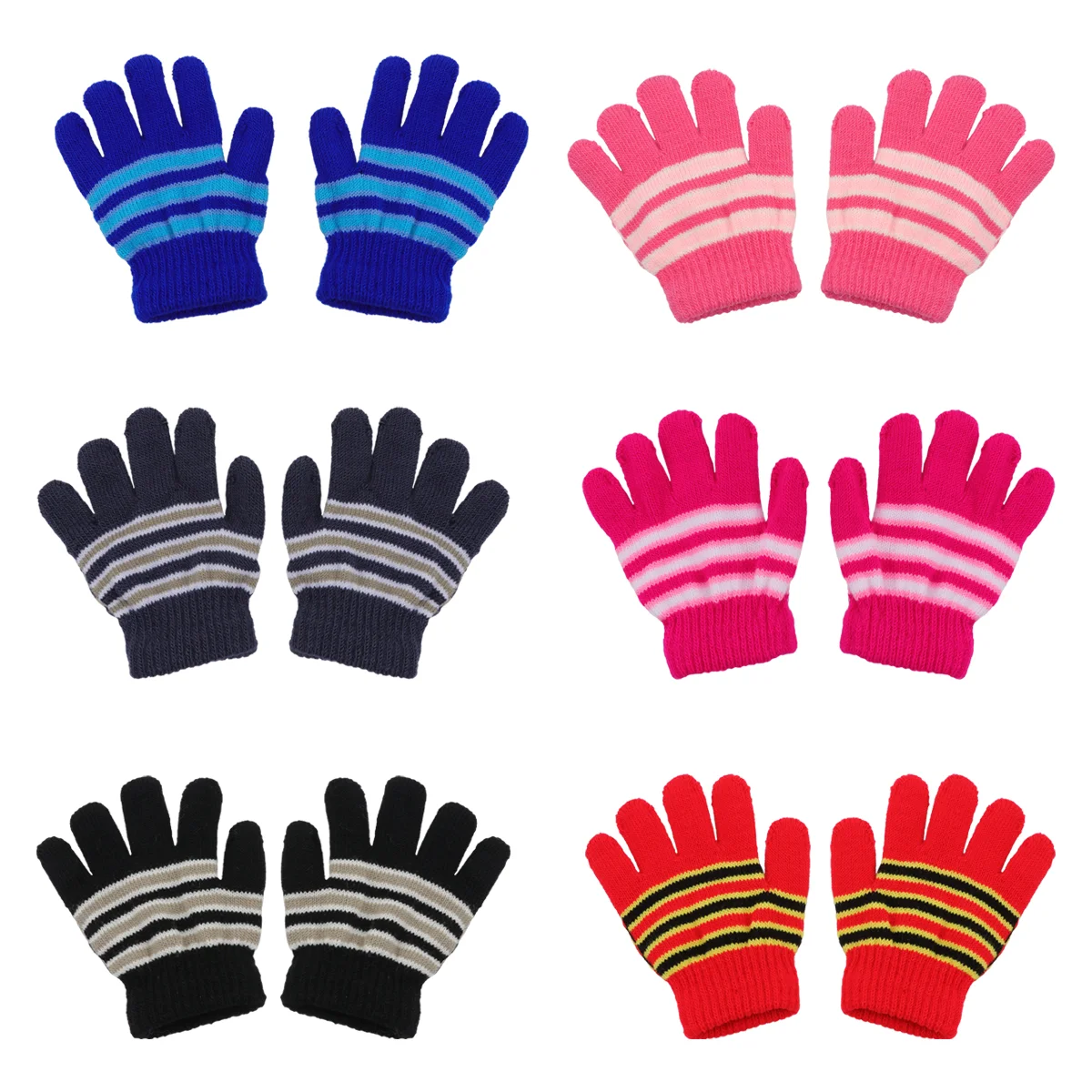 Gloves Kids Winter Mitten Knitted Warm Full Finger Mittens Toddler Teens Ages Striped Children Knit Skiing Kid S Year 6 10 Old
Gloves Kids Winter Mitten Knitted Warm Full Finger Mittens Toddler Teens Ages Striped Children Knit Skiing Kid S Year 6 10 Old