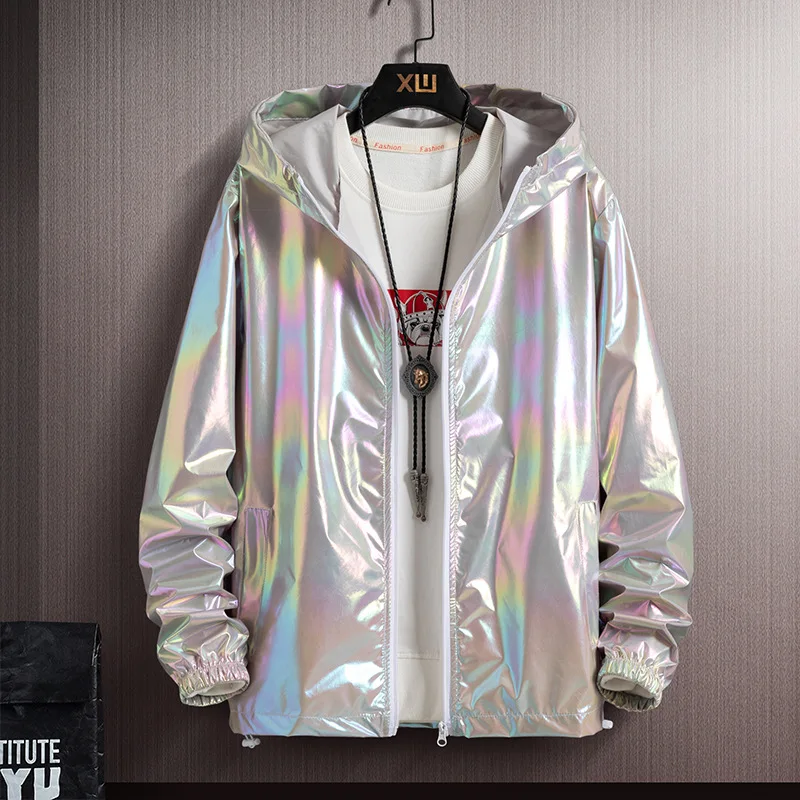 Summer Colorful Shiny Sunscreen Clothing for Men and Women Couples Thin Breathable Color Thin Jacket Trend Large Size
Summer Colorful Shiny Sunscreen Clothing for Men and Women Couples Thin Breathable Color Thin Jacket Trend Large Size