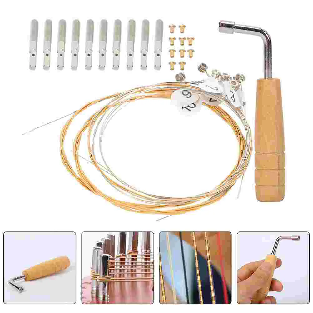 Lyre Strings Harp String Pegreplacement Parts Tuning Pegs Kit Set Pin Wrench Changing Part Practical Nail Durable Full Accessory
Lyre Strings Harp String Pegreplacement Parts Tuning Pegs Kit Set Pin Wrench Changing Part Practical Nail Durable Full Accessory