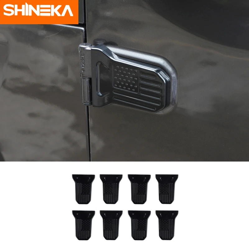 SHINEKA Петля двери автомобиля защитная накладка для Jeep Wrangler JL Gladiator JT 2018-2022 2/4 внешние аксессуары для дверей
SHINEKA Петля двери автомобиля защитная накладка для Jeep Wrangler JL Gladiator JT 2018-2022 2/4 внешние аксессуары для дверей