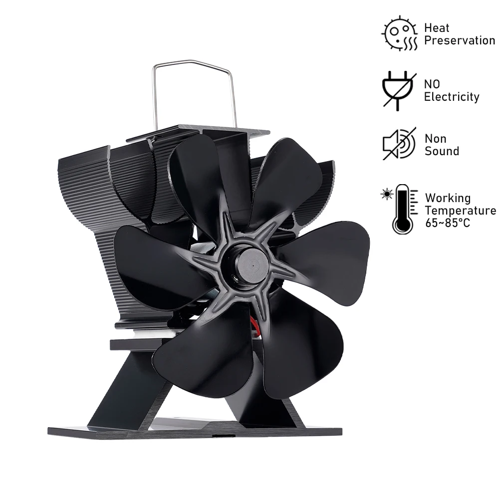 Mini 6-Blade Heat Powered Stove Fan Log Wood Burner Fire Heater Chimney Eco Fireplace Fan Quiet Home Efficient Heat Distribution
Mini 6-Blade Heat Powered Stove Fan Log Wood Burner Fire Heater Chimney Eco Fireplace Fan Quiet Home Efficient Heat Distribution