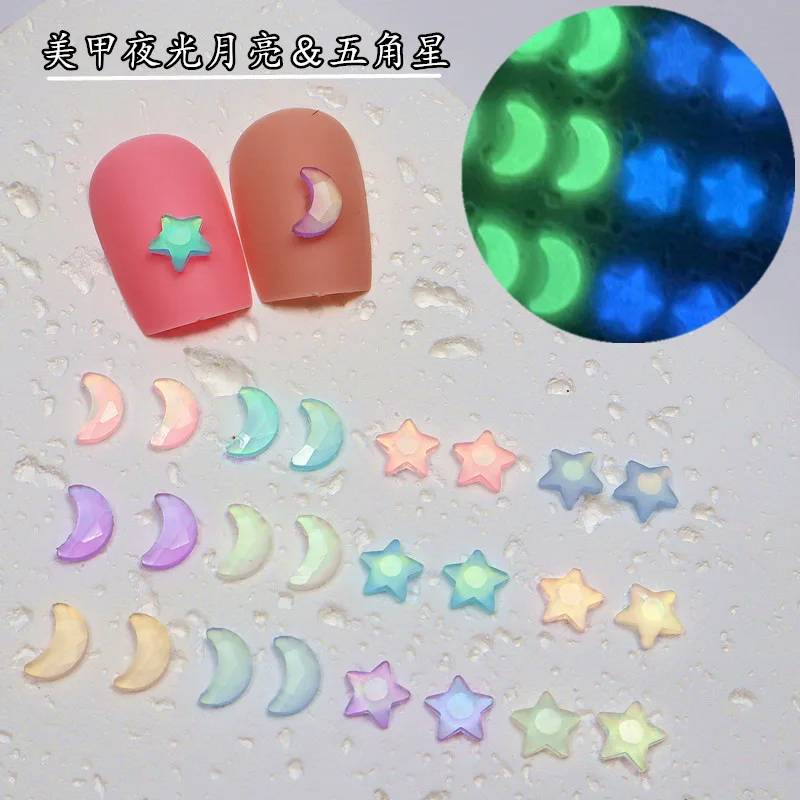 50pcs/20pcs 3D Cartoon Luminous Resin Nail Charms Mixed Shaped Cute Moon Star Nail Kawaii Accessories DIY Nail Art Decorations
50pcs/20pcs 3D Cartoon Luminous Resin Nail Charms Mixed Shaped Cute Moon Star Nail Kawaii Accessories DIY Nail Art Decorations
