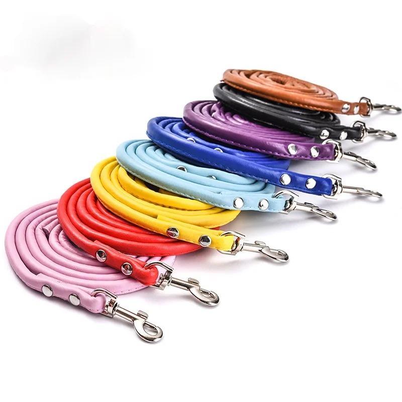 Pet Dog Leash Fashion Multicolor PU Round Rope Small and Medium Dog Leash Pet Dog Collar Accessories Supplies Dog Harness
Pet Dog Leash Fashion Multicolor PU Round Rope Small and Medium Dog Leash Pet Dog Collar Accessories Supplies Dog Harness