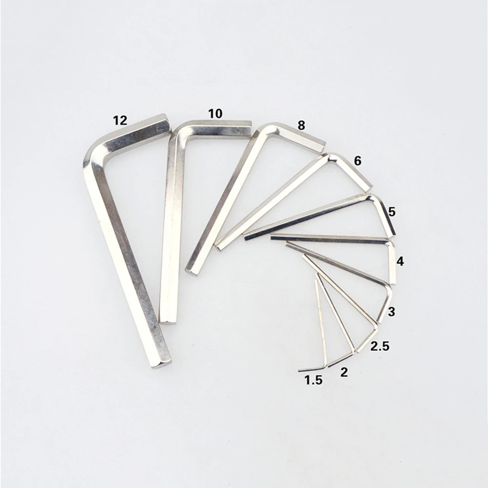 1pc L-Type Hex Key Wrench Hexagon Wrench Key Wrench 1.5-12mm Spanner Steel L-type Screw Nuts Repair Hand Tool
1pc L-Type Hex Key Wrench Hexagon Wrench Key Wrench 1.5-12mm Spanner Steel L-type Screw Nuts Repair Hand Tool