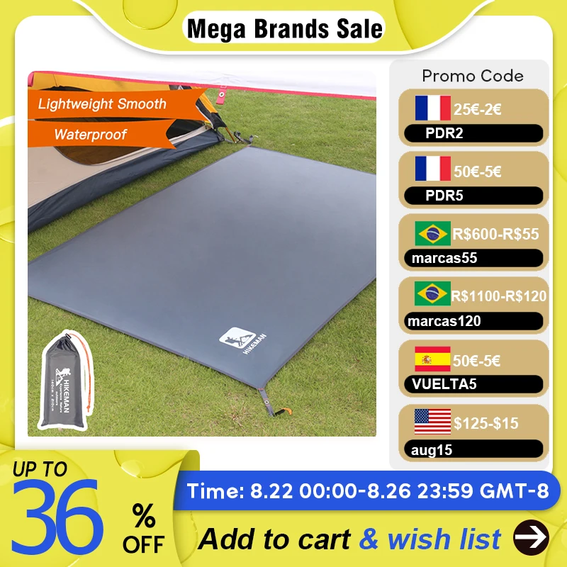 Waterproof Camping Tarp Thicken Picnic Mat Durable Beach Pad Multifunctional Tent Footprint Sun Canopy Ground Sheet for Hiking
Waterproof Camping Tarp Thicken Picnic Mat Durable Beach Pad Multifunctional Tent Footprint Sun Canopy Ground Sheet for Hiking