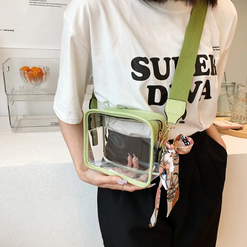 Summer Women's Transparent Pvc Crossbody Bag Ladies Jelly Square Shoulder Messenger Bag Clear Waterproof Phone Purse Female 2023
Summer Women's Transparent Pvc Crossbody Bag Ladies Jelly Square Shoulder Messenger Bag Clear Waterproof Phone Purse Female 2023