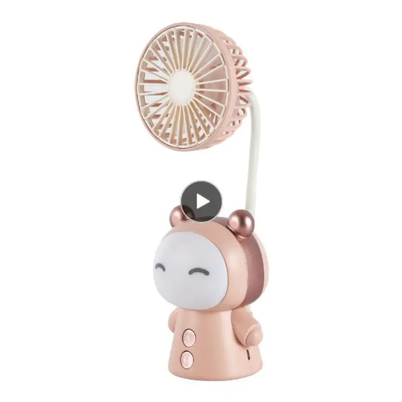 Desktop Fan Cartoon Handheld Handheld Fan Folding Usb Charging Dual Mode Doll Night Light Fan Home Office Fan 
Desktop Fan Cartoon Handheld Handheld Fan Folding Usb Charging Dual Mode Doll Night Light Fan Home Office Fan