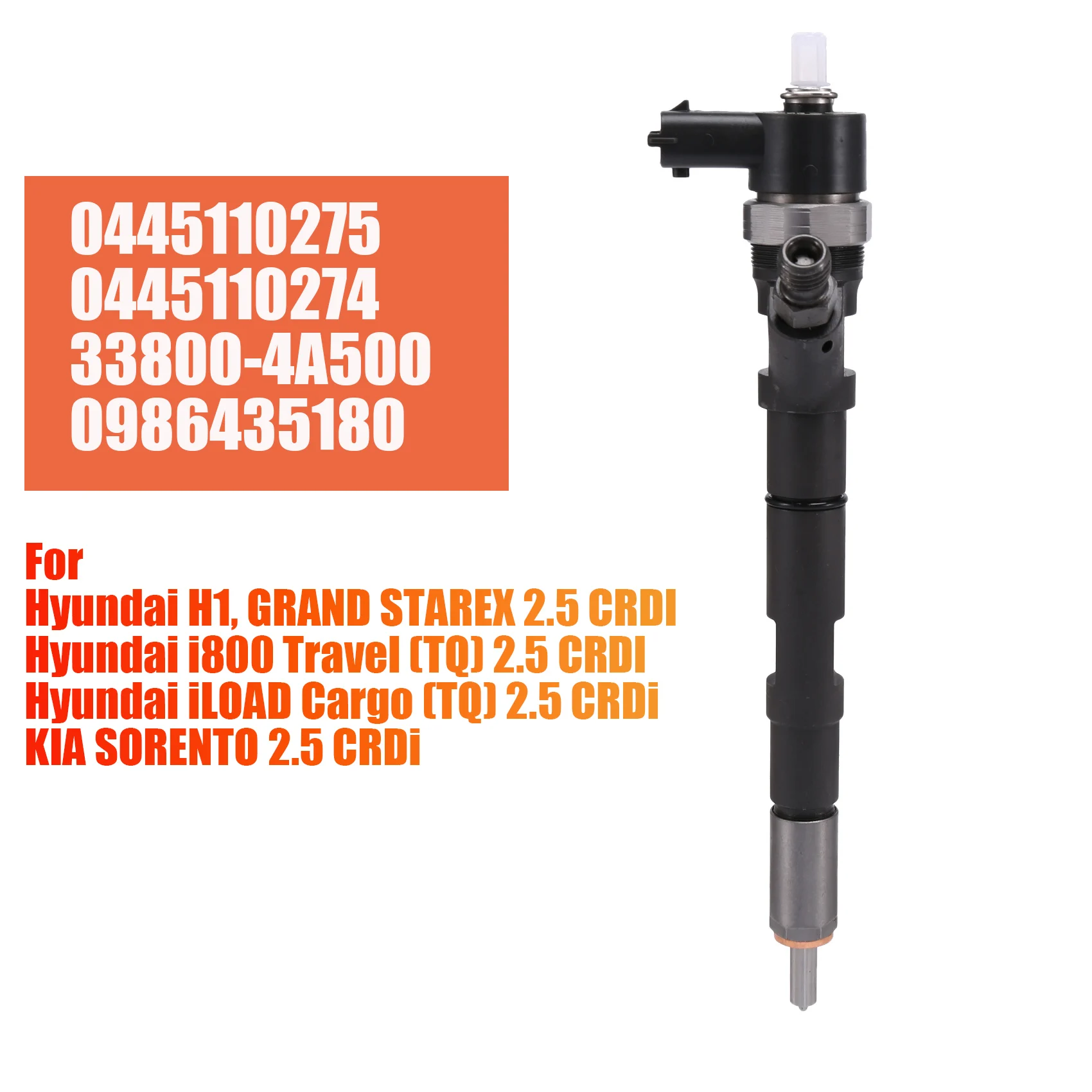 Новая форсунка дизельного топлива 33800-4A500 0445110275 0445110274 для Hyundai Starex H1 I800 iLoad / KIA Sorento 2,5 CRDI D4CB
Новая форсунка дизельного топлива 33800-4A500 0445110275 0445110274 для Hyundai Starex H1 I800 iLoad / KIA Sorento 2,5 CRDI D4CB