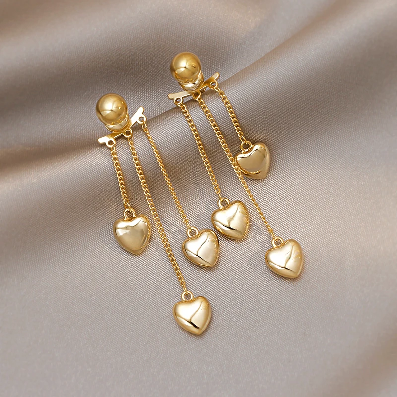 Long Tassel Heart Drop Earrings Gold 2022 Korea Hanging Women's Earrings Fashion Party Jewelry Gifts
Long Tassel Heart Drop Earrings Gold 2022 Korea Hanging Women's Earrings Fashion Party Jewelry Gifts