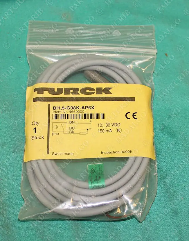 Turck Bi1.5-G08K-AP6X Proximity Switch 10-30VDC 150mA NEW
Turck Bi1.5-G08K-AP6X Proximity Switch 10-30VDC 150mA NEW
