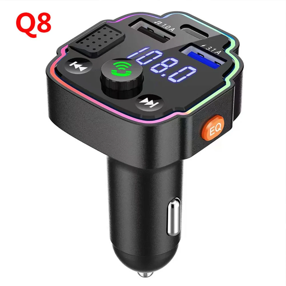 Автомобильный FM-передатчик, Bluetooth, MP3-плеер, беспроводное зарядное устройство с двумя USB-портами Q8, автомобильные аксессуары, высококачестве...
Автомобильный FM-передатчик, Bluetooth, MP3-плеер, беспроводное зарядное устройство с двумя USB-портами Q8, автомобильные аксессуары, высококачестве...
