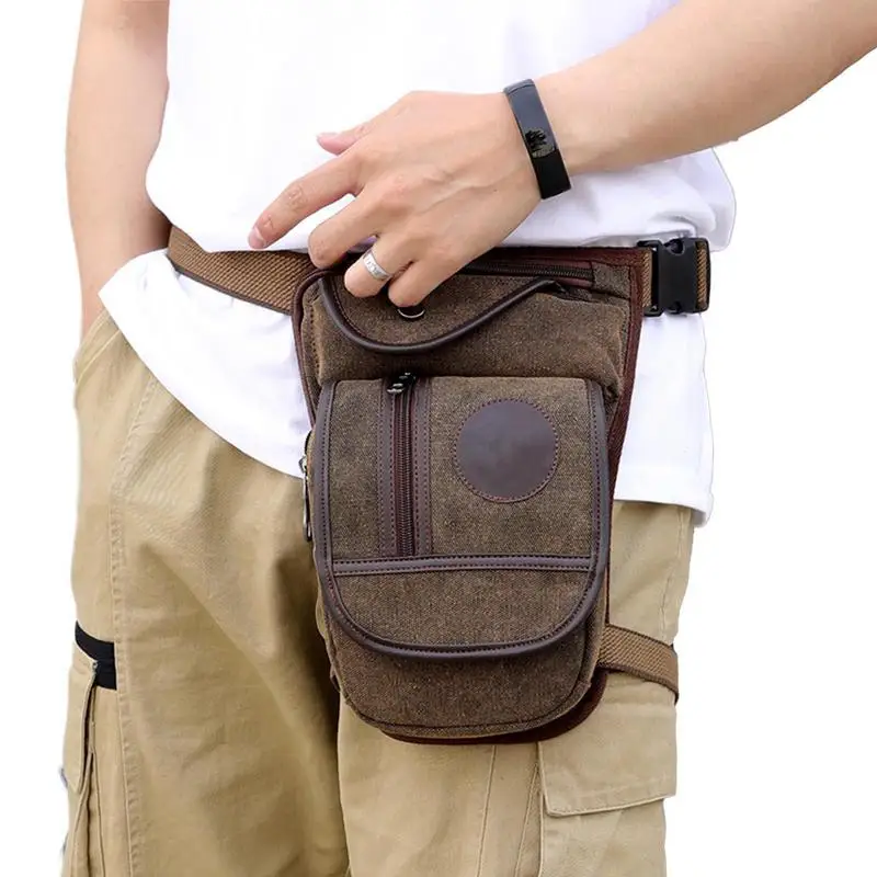 Leg Bag For Men Motorcycle Leg Pouch Vintage Hands-Free Leg Purse With 4 Pockets For Walking & Cycling Easy To Carry Any Phone
Leg Bag For Men Motorcycle Leg Pouch Vintage Hands-Free Leg Purse With 4 Pockets For Walking & Cycling Easy To Carry Any Phone