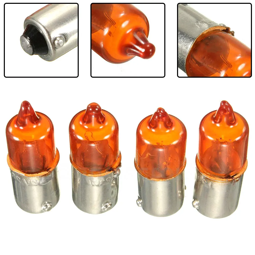 4pcs Motorcycle Motorbike Mini Indicator Bulbs Halogen BA9S Base Amber 12V 23W Replacement Parts New
4pcs Motorcycle Motorbike Mini Indicator Bulbs Halogen BA9S Base Amber 12V 23W Replacement Parts New