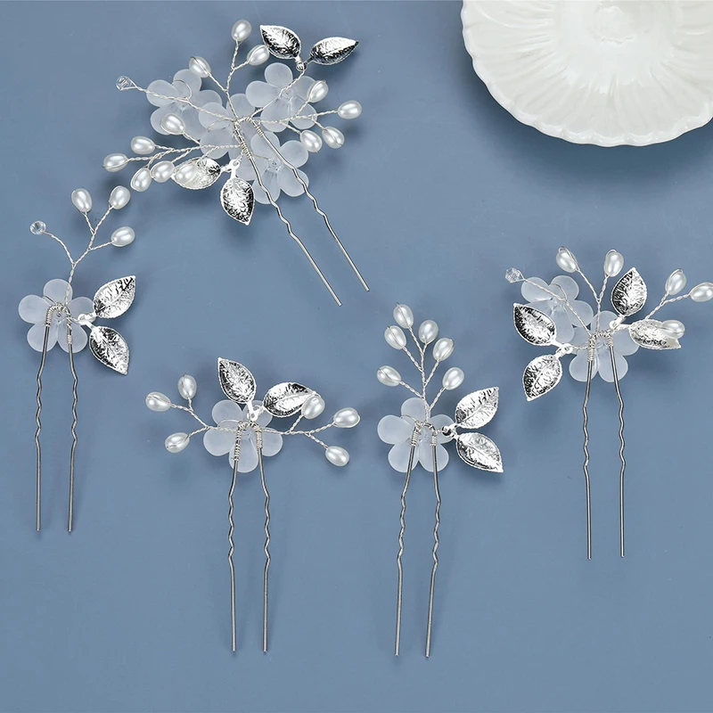 Wedding Hair Accessories Hairpin For Women Fashion Leaf shaped Pearl Hair Clip Elegant Flower Alloy Headwear Bridal Prom Jewelry
Wedding Hair Accessories Hairpin For Women Fashion Leaf shaped Pearl Hair Clip Elegant Flower Alloy Headwear Bridal Prom Jewelry