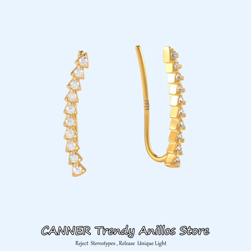 CANNER 925 Sterling Silver Cute Mini Zircon Ear Climber Stud Earrings For Women Minimalist Ear Crawlers Studs Piercing Jewelry
CANNER 925 Sterling Silver Cute Mini Zircon Ear Climber Stud Earrings For Women Minimalist Ear Crawlers Studs Piercing Jewelry
