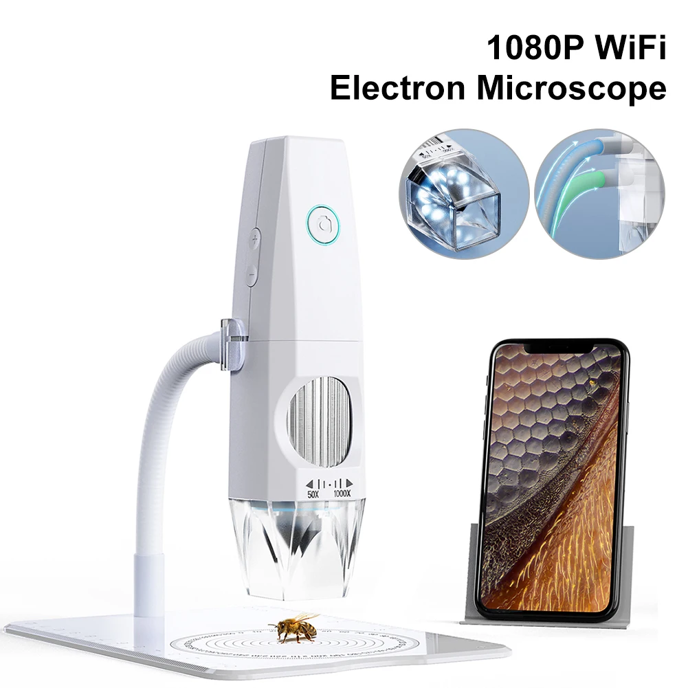 2MP Electronic Microscope USB Portable WiFi Microscopes Photo Video Taking With Stand For Soldering Circuit Board Repairs
2MP Electronic Microscope USB Portable WiFi Microscopes Photo Video Taking With Stand For Soldering Circuit Board Repairs
