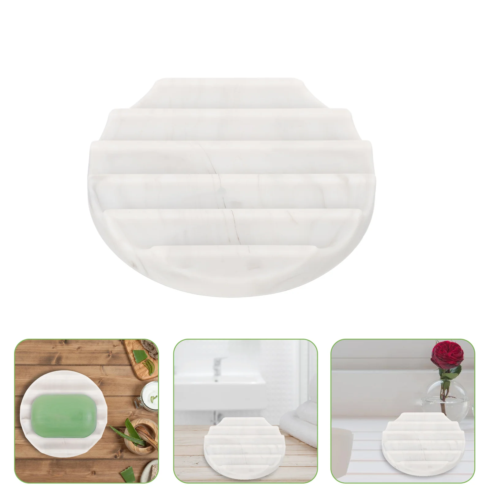Marble Soap Dish Bar Draining Silicone Tray Sink Bathroom Holder Round Travel Case
Marble Soap Dish Bar Draining Silicone Tray Sink Bathroom Holder Round Travel Case