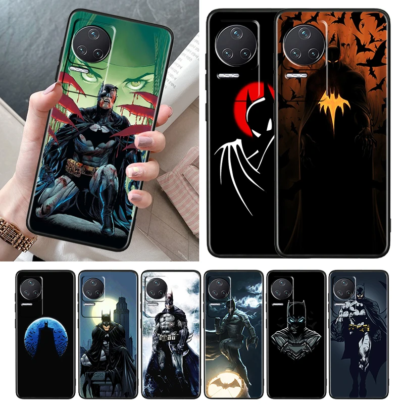 

DC Superhero Batman Case For Xiaomi Redmi K50 K40 Gaming 11 Prime 10 10C 9AT 9A 9C 9T 8 7A 4X 5G Soft TPU Black Phone Cover Core