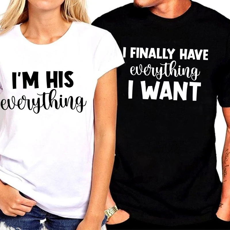 Funny Couples Shirt Anniversary Gift Couples Shirts I Finally Have Everything I Want I'm His Everything Tshirt Couple Tee m
Funny Couples Shirt Anniversary Gift Couples Shirts I Finally Have Everything I Want I'm His Everything Tshirt Couple Tee m