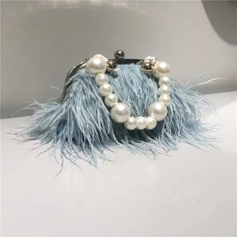Luxury Designer Turkey Hair Feather Wallet Clutch Bag Women Chain Shoulder Bag Fashion High Quality Pearl Dinner Evening Bag
Luxury Designer Turkey Hair Feather Wallet Clutch Bag Women Chain Shoulder Bag Fashion High Quality Pearl Dinner Evening Bag