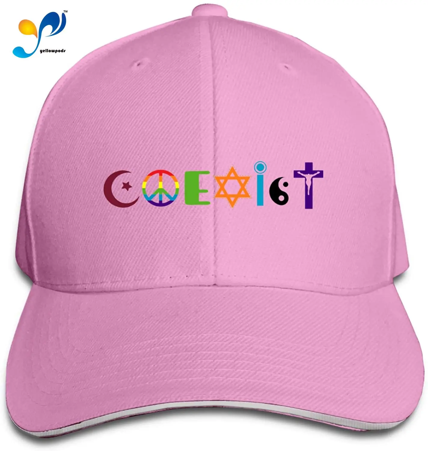 Coexist Unisex Sandwich Baseball Cap 
Coexist Unisex Sandwich Baseball Cap