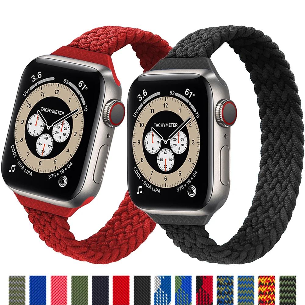 Тонкий ремешок для Apple watch band, тканевый Плетеный соло-браслет для iWatch Series 7 6 5 4 3 SE, 45 мм 41 мм 40 мм 44 мм 38 мм 42 мм
Тонкий ремешок для Apple watch band, тканевый Плетеный соло-браслет для iWatch Series 7 6 5 4 3 SE, 45 мм 41 мм 40 мм 44 мм 38 мм 42 мм