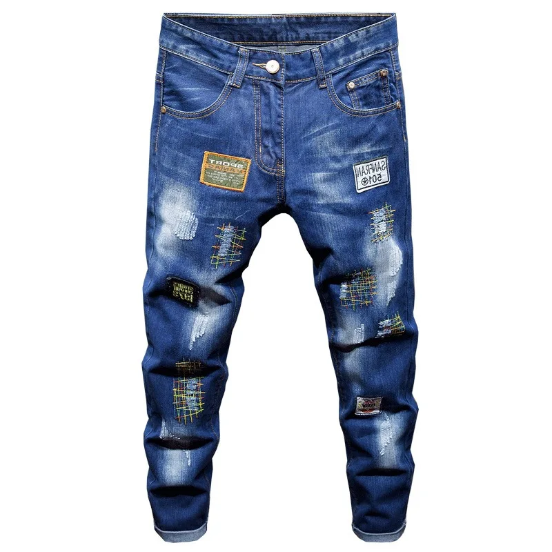 Designer Ripped Comfortable Advanced Fashion Jeans Mens Slim Denim Trousers Biker High Quality Male Straight Casual Mens Pants
Designer Ripped Comfortable Advanced Fashion Jeans Mens Slim Denim Trousers Biker High Quality Male Straight Casual Mens Pants