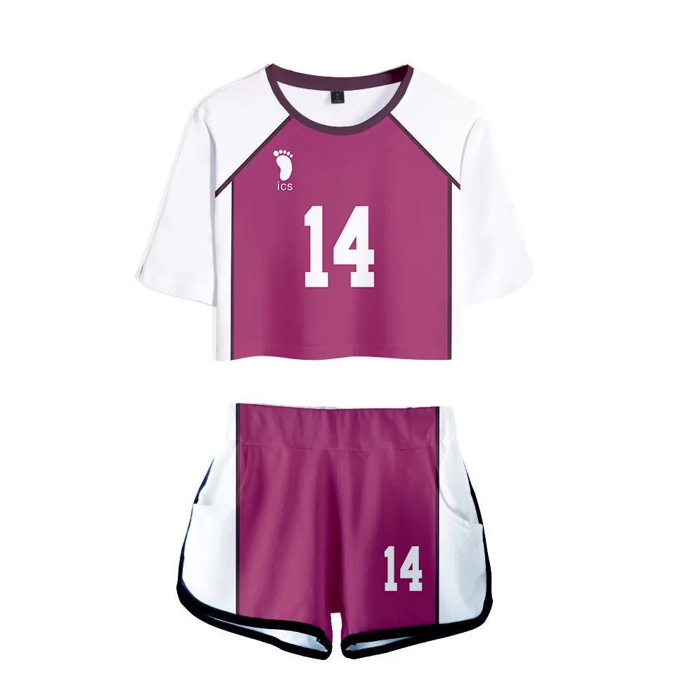 Женский костюм для косплея из Аниме Haikyuu, женский топ с коротким рукавом и шорты в уличном стиле, одежда для ролевых игр для девочек, 2 шт.
Женский костюм для косплея из Аниме Haikyuu, женский топ с коротким рукавом и шорты в уличном стиле, одежда для ролевых игр для девочек, 2 шт.