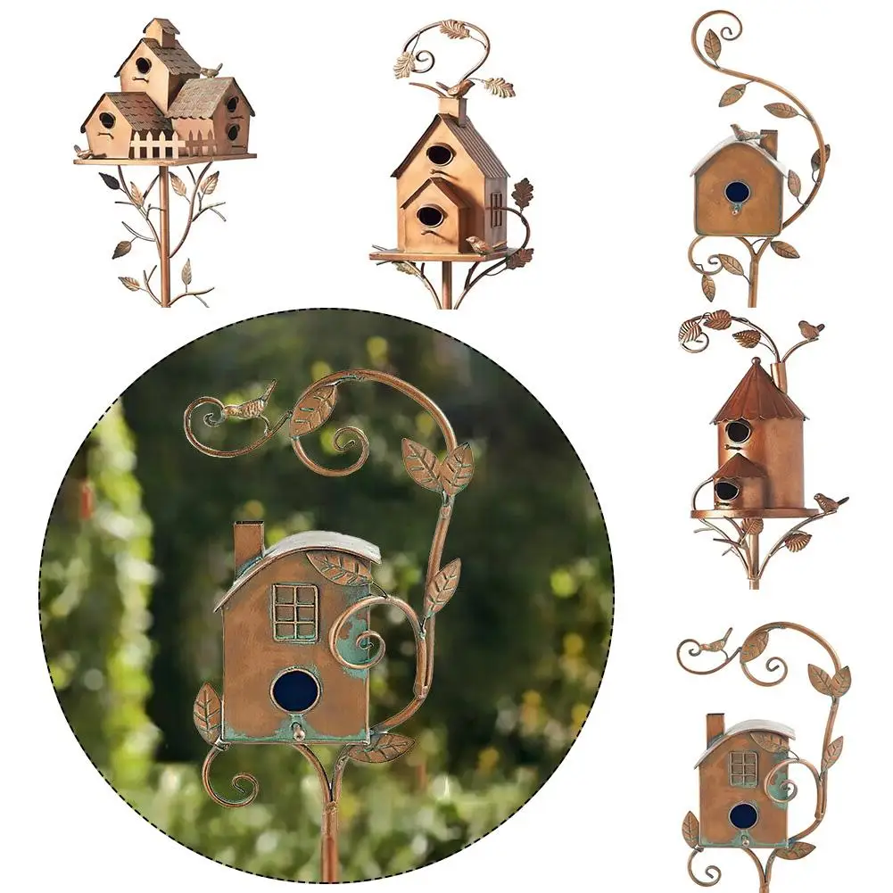 Metal Birdhouse Stake House Rustic Bird House Bracket Bird Cage Garden Patio Zigzag Art Outdoor Decor Gift Dropship
Metal Birdhouse Stake House Rustic Bird House Bracket Bird Cage Garden Patio Zigzag Art Outdoor Decor Gift Dropship