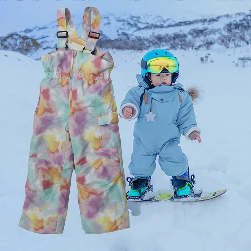 3-12T Toddler Girls Boys Autumn and Winter Ski Pants Solid Color/Tie Dye Printed Zipper Suspenders Children's Ski Pants
3-12T Toddler Girls Boys Autumn and Winter Ski Pants Solid Color/Tie Dye Printed Zipper Suspenders Children's Ski Pants